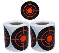 Wudaizhi Splatter Target Autocollants 2 Rolls Self Adhésif Stickers Stickers Round Target Training Sticker Sticker Turning Training Supplies