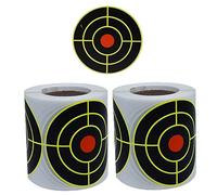 Wudaizhi Splatter Target Autocollants 2 Rolls Self Adhésif Stickers Stickers Round Target Training Sticker Sticker Turning Training Supplies