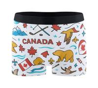 Wudan Boxer pour homme Motif drapeau du Canada Taille S