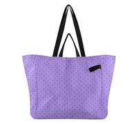 Wudan Grand sac fourre-tout en toile robuste pour la cuisine, sac d'épicerie pour maman, sac de maternité pour femme, kit de livraison de maternité, pois bleus essentiels, Pois violets, Taille unique