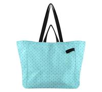 Wudan Grand sac fourre-tout en toile robuste pour la cuisine, sac d'épicerie pour maman, sac de maternité pour femme, kit de livraison de maternité, pois bleus essentiels, Pois bleus, Taille unique
