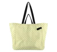 Wudan Grand sac fourre-tout en toile robuste pour la cuisine, sac d'épicerie pour maman, sac de maternité pour femme, kit de livraison de maternité, pois bleus essentiels, Pois jaunes, Taille unique