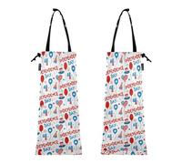 Wudan Independence Day Lot de 2 sacs poubelle de voiture avec ouverture élastique à suspendre pour camion, Jour de l'indépendance États-Unis, Taille unique
