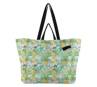 Wudan Momlife Grand sac fourre-tout utilitaire pour la cuisine, sac d'épicerie pour homme, kit de livraison de maternité, nain tropical essentiel, ananas