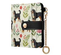 Wudan Portefeuille bouvier bernois en cuir PU taille unique | Blocage RFID unique pour le travail quotidien pour les femmes