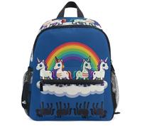 Wudan Sac à dos d'école étanche pour enfants avec clips résistants, Zombies d'Halloween, Small, Décontracté
