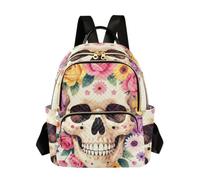 Wudan Sac à dos décontracté pour utilisateur S-M | Fleurs Papillon Crâne Weekend Escapade {prop1} {prop2}