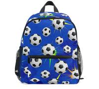Wudan Sacs à dos pour enfants pour le rangement multi-poches de la maternelle, Sports de ballon de football, Small, Décontracté