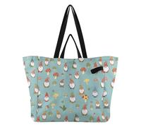 Wudan Sacs fourre-tout en toile recyclés pour la cuisine, les courses, la plage, les cadeaux de fête de mariage, les contes de fées, les nains et les elfes nains