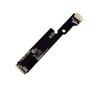 Wudhgslc Adaptateur M.2 M-Key vers Oculink PCIe pour Station GPU Externe | Cet adaptateur ne fait que changer l'interface; le câble de signal ne doit pas dépasser 60 cm pour limiter l'atténuation.