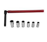 Wudhgslc ouille Multifonction Acier au Rouge | Clé à kit comprend: manchons variés 8-14 mm et étui, guide pratique - tout ce qu'il faut pour réparer un