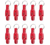 Wudhgslc Clips de Largage pour Traîne Offshore avec Anneau Porte-Clés 10pcs | Libération des plombs et ajustement de la profondeur, idéal par mer agitée et vent, pour plus de précision.