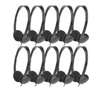 Wudhgslc Écouteurs de Classe Lot 10 pour Enfants et Classes 3,5 mm Pro | Idéal pour écoles, hôpitaux, musées et bibliothèques, ce lot de 10 écouteurs filaires 3,5 mm convient à , Chromebook