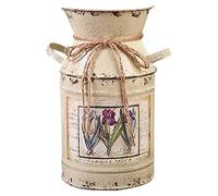Wudhgslc Vase à Fleurs en Fer - décor Rustique, Polyvalent et | Parfait pour maison, bureau et école; son style rustique apporte chaleur et authenticité à tout espace et atmosphère rurale