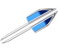 WUDIJING 2 Pièces Emblème/Logo Insigne D'autocollant en Métal pour Toyota C-HR I 2017-2024, D'aile Latérale Autocollants Décoratifs Voiture Logo Métal Insigne Adhésives,A