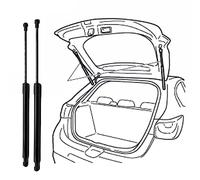 WUDIJING 2 Pièces Support de Vérin de Levage à Ressort à Gaz pour Peugeot 308 SW III P51 I 2021-2024, Ressorts à Gaz Amortisseur à Gaz Verin Hydraulique Verin Hydraulique de Coffre