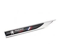 WUDILIYI 2 Pièces Métal Autocollant de Voiture D'Insigne avec Logo D'aile Latérale pour Peugeot Rifter Standard 2018-, Garde Boue Voiture Emblème Badge Métal Latéraux