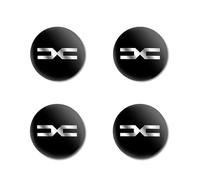 WUDILIYI 4 Pièces Cache Moyeux Jante Autocollants de Capuchon de Roue pour Dacia Dokker Jogger Duster Spring Bigster Lodgy Solenza Largus 56mm, Autocollant de Badge Emblème Modification Enjoliveur