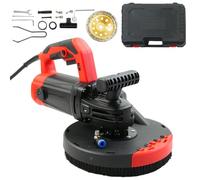 WUDLEP Meuleuse de surface en béton de 180 mm, kit de meuleuse d'angle à 6 réglages de vitesse avec carénage de poussière et roue diamantée, kit de rabot de sol sans couture 2200 W avec poignée