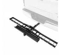 WUDLEP Porte-attelage de moto en acier robuste de 272,2 kg - Porte-bagages avec rampe de chargement, absorption des chocs, sangles d'arrimage, stabilisateur et attelage de récepteur, pour remorques et