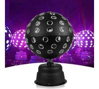 WuDLi Boule Disco Tournante Avec Lumières Led, Télécommande Intelligente Stroboscopique, Sphère Led Rotative Pour Shows De Lumière Dj, Fêtes, éclairage, Halloween, Noël, éclat