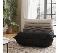 WuDLi Chaise Poire Canapé Paresseux, Fauteuil Géant Près du Feu avec Mousse à Mémoire, Canapé Confortable en Haricots pour Ados Et Adultes, Fauteuil De Sol à Base Antidérapante, Salon, Chambre