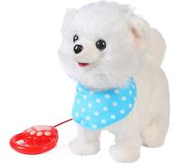 WuDLi Mon Chiot robotique réaliste, 2025 Nouveau Chien Robot pour Adultes, robotique AI, Robot de Chien Nico pour Adultes, lécher la Langue, gratter la tête, Marcher, Parler, Chanter