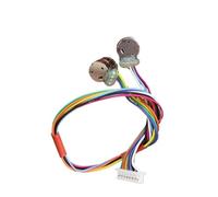 WUDOLI 1 jeu d'engrenages en cuivre de 2,2 mm, micro moteur pas à pas de 8 mm, module 0,2, engrenage à 9 dents, 2 phases, 4 fils, moteur pas à pas for appareil photo numérique DIY Outils