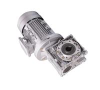 WUDOLI 1 pièces 2.2KW 100B5 bride NMRV075 boîte de vitesses à vis sans fin verticale coque en aluminium réducteur moteur 220V AC monophasé 2200W moteur à engrenage à vis sans fin contrôleur(30 :1)