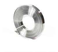 WUDOLI Feuille de bande d'acier inoxydable 304 épaisseur de plaque mince 0,05 mm 0,1 mm 0,2 mm 0,3 mm 0,4 mm 0,5 mm 1 mm largeur 15 mm 25 mm plan de travail(0.8x15x1000mm)