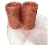 WUDOLI Filtre tissé en maille de cuivre pur, largeur 100 mm, 3 mètres, 6 mètres, 4 fils, qualité alimentaire, sanitaire, for distillation Industrie(12.7cm x 3 Meter)