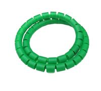 WUDOLI Gaine de Protection en Spirale de 1 mètre for Tubes de 8 à 25 mm, Organiseur de câbles avec Clips Outils(Green,ID 16mm)