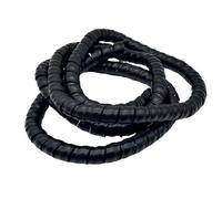 WUDOLI Gaine de Protection Flexible en Spirale for câble de 12 mm de diamètre intérieur, Tube de Rangement for câbles, for Une Protection optimale de l'enroulement Outils(Noir,1 Meter)