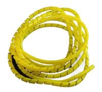 WUDOLI Gaine de Rangement Spirale for câbles PE de 5 mètres, Tube métallique de 4 mm à 25 mm for Une Organisation Efficace Outils(Yellow,OD 16mm)