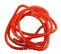 WUDOLI Gaine de Rangement Spirale for câbles PE de 5 mètres, Tube métallique de 4 mm à 25 mm for Une Organisation Efficace Outils(Red,OD 22mm)