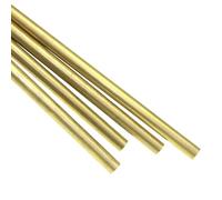 WUDOLI Lot de 5 tiges en laiton H59 de 1 mm, 2 mm, 2,5 mm, 3 mm, 4 mm, 5 mm, 6 mm, rondes et solides, for tour à métaux, longueur 200 mm Outils(1x200mm)