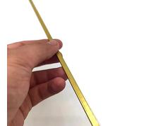 WUDOLI Tôle Solide rectangulaire en Laiton Longueur 500mm H59 Barre Plate en Laiton épaisseurs de Bande 2mm 3mm 4mm 5mm 6mm 8mm (Color : Thickness 4mm, Size : 6x500mm)