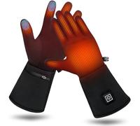 WUEAOA Gant Chauffant | Gants Chauffants Femme Homme | 3 Niveaux de Chauffe & Écran Tactile | Ultra-Fins pour Une Dextérité Maximale | Se Portent Seuls ou en sous-Gants, Unisexe, Batterie 2200 mAh * 2