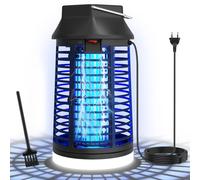 WUEAOA Lampe Anti Moustique éclairage intégré, Lampe Anti Mouche 4200V 15W UV Tueur d'Insectes Électrique Anti Insectes Répulsif Efficace Portée 80-140m², Norme IPX4 pour Intérieur et Extérieur