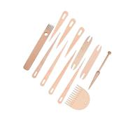 wueiooskj Aiguilles à tisser en bois à gros chas pour enfants, idéales pour apprendre le tissage de tapisseries et partager des moments créatifs. Tapisseries, pulls en