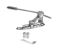 wueiooskj Barre de maintien pour chevalet de guitare électrique : améliore la stabilité des guitares LP et SG grâce à sa construction en alliage de zinc. Convient Pour aux, Argent, 25 x 10 x 4.5 cm