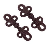 wueiooskj Bouton grenouille à nœud chinois traditionnel - Fermeture unique pour chemisier - Boutons de couture élégants pour cheongsams, capes et cardigans, Café