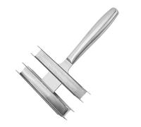 wueiooskj Brosse de toilettage pour chevaux et animaux de compagnie, dotée d'une double face avec un côté nettoyant pour un toilettage efficace et d'une de rasage en métal