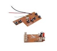 wueiooskj Carte réceptrice de télécommande 7 canaux personnalisable pour optimiser les performances des voitures RC. Idéale pour les amateurs de modélisme RC et projets bricolage. Circuit imprimé