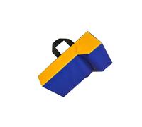 wueiooskj Coussin d'entraînement Wedge Hit Pad : idéal pour améliorer Ses compétences et sa Technique Lors des séances de Rugby et de Football. Coussin Blocage Polyvalent, Bleu Jaune, Adultes