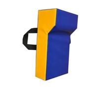 wueiooskj Coussin d'entraînement Wedge Hit Pad : idéal pour améliorer Ses compétences et sa Technique Lors des séances de Rugby et de Football. Coussin Blocage Polyvalent, Bleu Jaune, Enfants