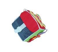 wueiooskj Cube d'activités éducatif avec Tableau d'activités pour Enfants : Blocs Souples Uniques pour développer la motricité Fine et stimuler la créativité. Blocs Souples avec Boucle de vêtement,