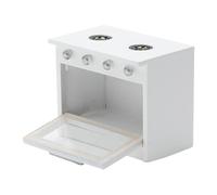 wueiooskj Cuisine Miniature pour Maison de poupée à l'échelle 1/12 : Charmante cuisinière Miniature, idéale pour Les Loisirs créatifs et Les travaux manuels. Porte et mobilier Inclus.