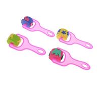 wueiooskj Ensemble de 4 pinceaux pour Enfants avec Rouleau en éponge pour des Cours d'art créatifs et pour Inspirer l'imagination des Jeunes Artistes. Outils de Peinture et d'art