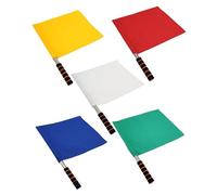 wueiooskj Ensemble de 5 drapeaux à manivelle pour capturer l'excitation des événements sportifs avec un drapeau d'arbitre imposant pour les événements sportifs